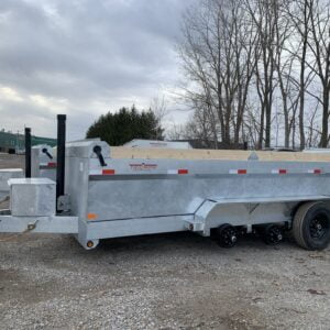 82X16 10 Ton Galvanized Tri-Axle Premium Dump Trailer